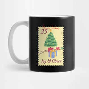 Vintage Christmas Postcard Art Mug